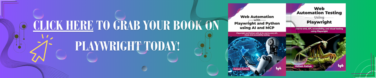 Master Web Automation with Playwright using Python, JavaScript and AI — two books by Kailash Pathak