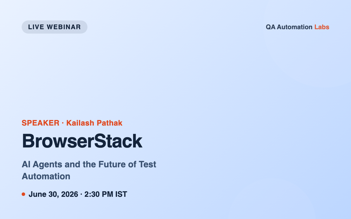BrowserStack Live Webinar 2026 BrowserStack Live Webinar 2026